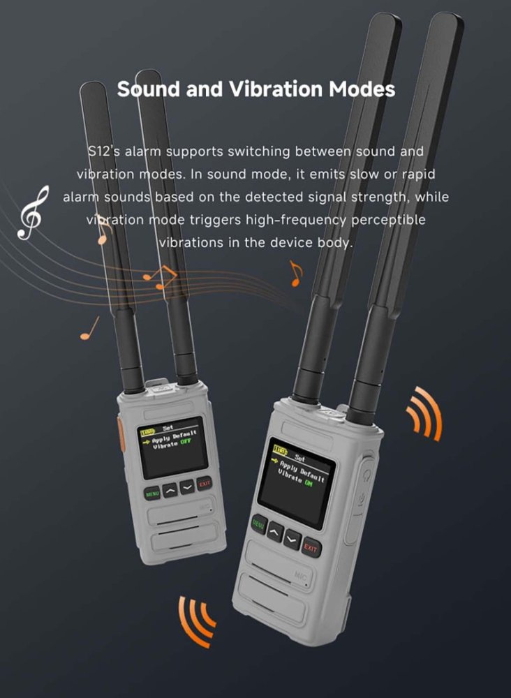 S12 Handheld Drone Detector with Alarm