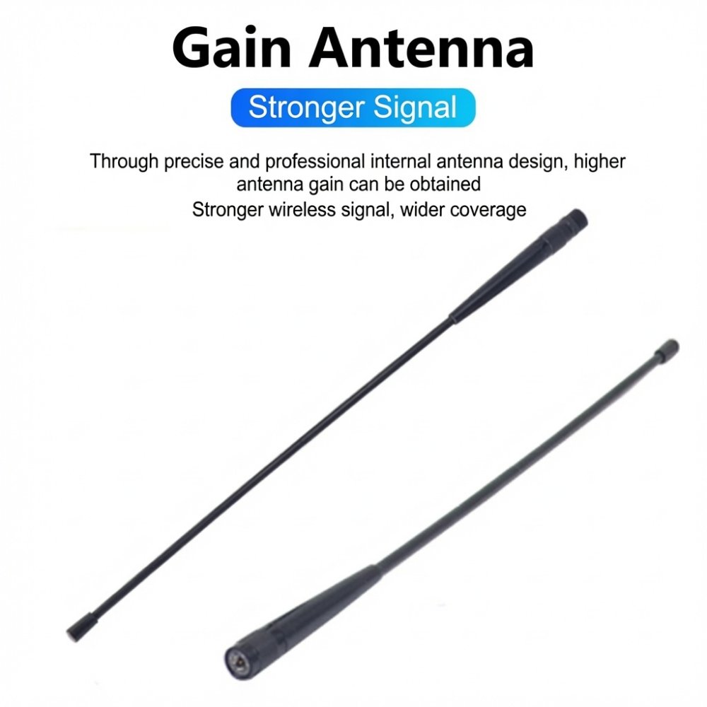 High Gain 10dBi 433MHz UV Dual Band Flexible Antenna for Baofeng Quansheng