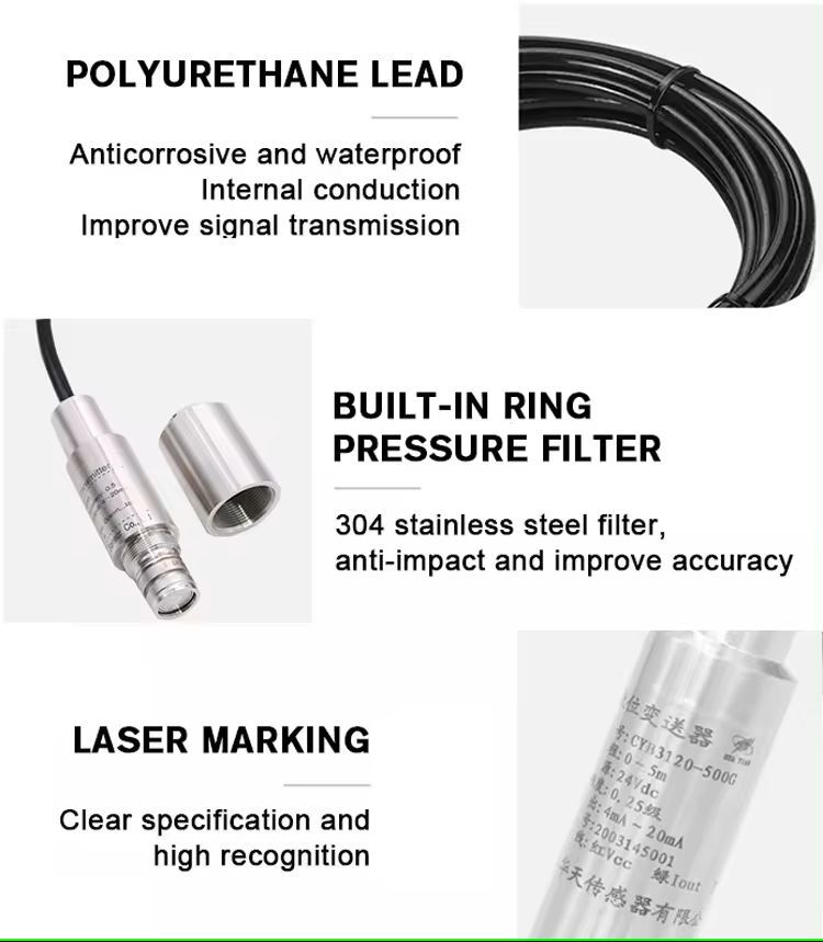 Industrial Hydrostatic Level Sensor CYB3120 4-20mA