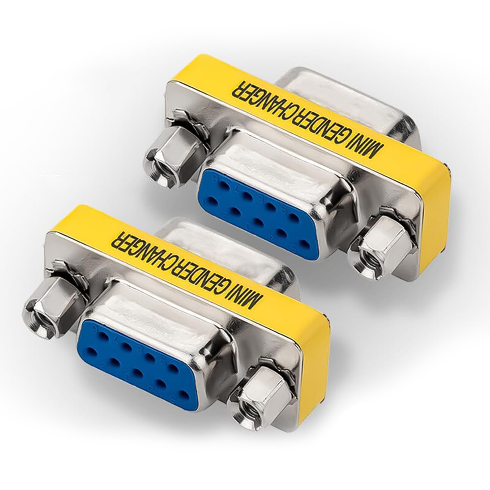 DB9 Null Modem Crossover Adaptér - Konektor RS232