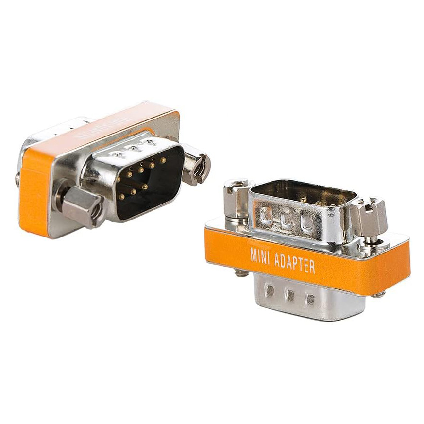 DB9 Null Modem Crossover Adaptér - Konektor RS232