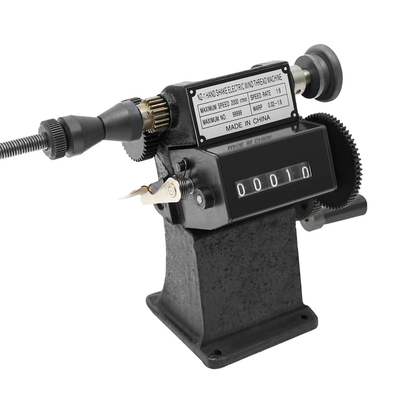 Manual Coil Winder Hand Crank Machine with Counter 0-99999