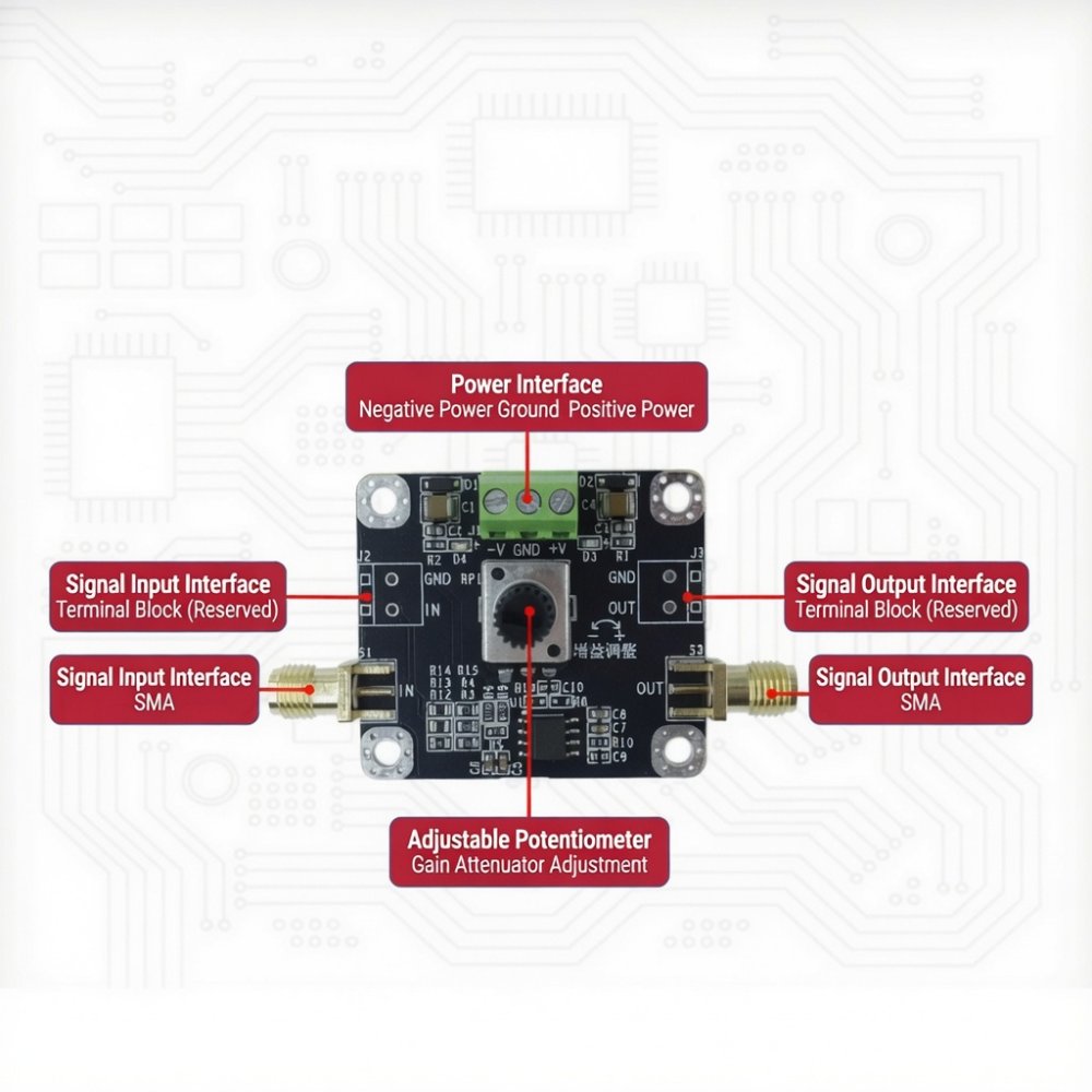 KY ADJ Attenuator Module – Adjustable Gain 0.1–2× JFET Amp