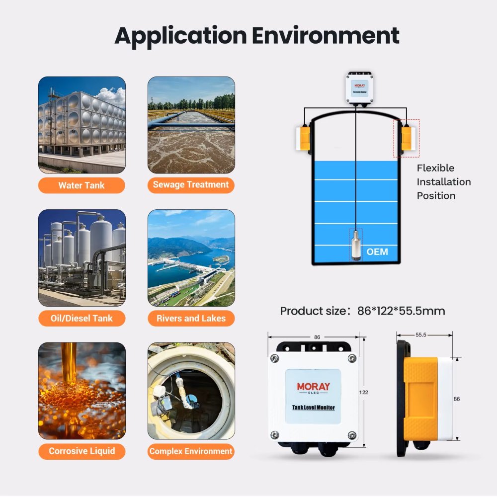 ME202R 433 MHz Submersible Water Level Sensor