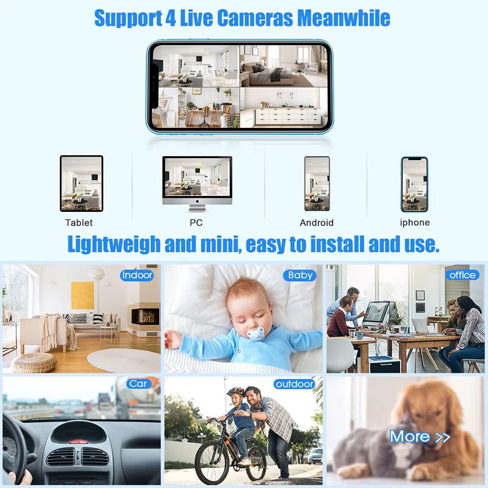 R89 Mini WiFi IP Camera, high quality video