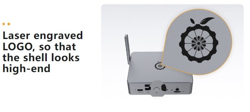 Kryt pro vývojovou desku Orange Pi 5 Plus s anténami