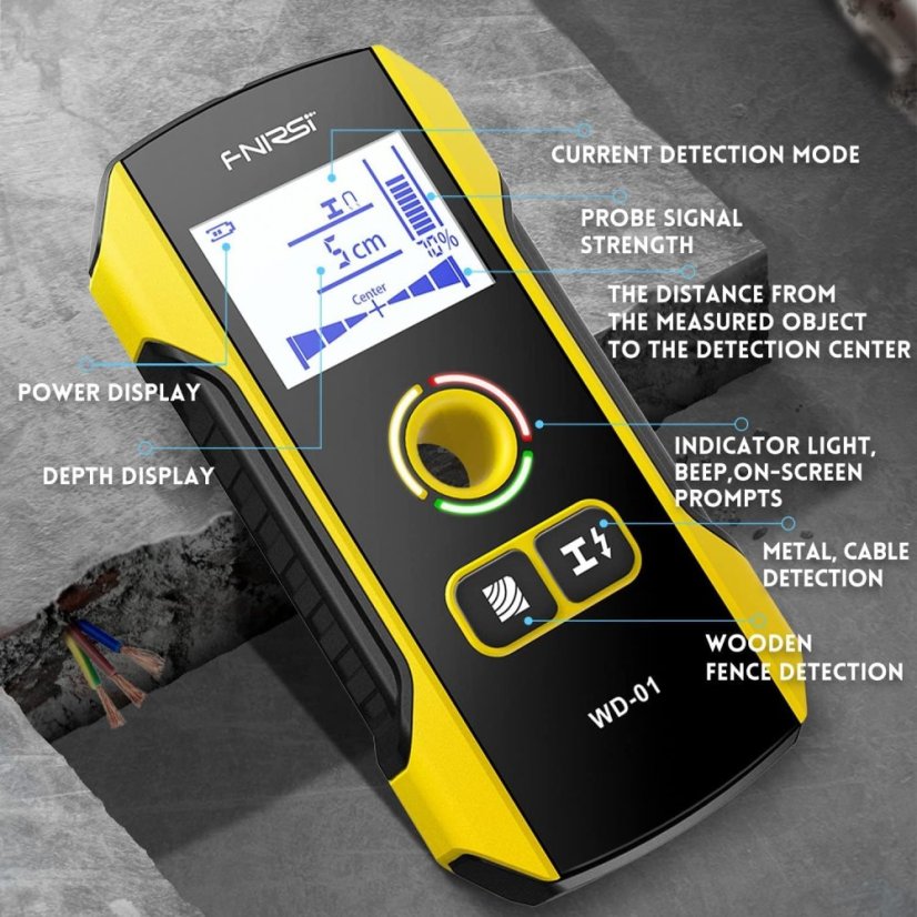 FNIRSI WD-01: Smart Wall Scanner and Metal Detector