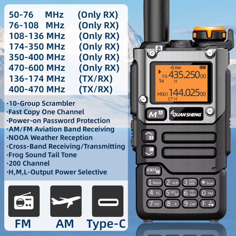 Quansheng UV-K5(8) ruční duální rádiostanice