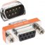 DB9 Null Modem Crossover Adaptér - Konektor RS232