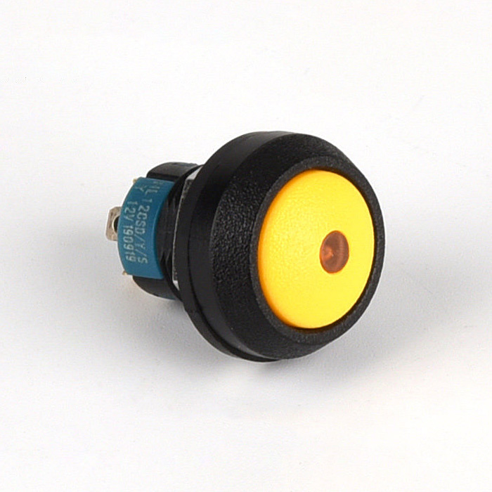 Mini panelové tlačítko HL12C – 12 V, 12mm