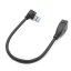 USB 3.0 prodlužovací kabel, samec-samice, zahnutý