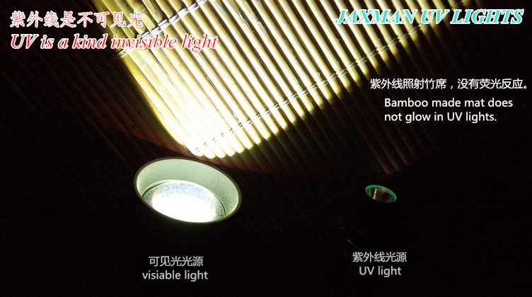 JAXMAN U1c 365nm UV LED Flashlight with ZWB2 Filter