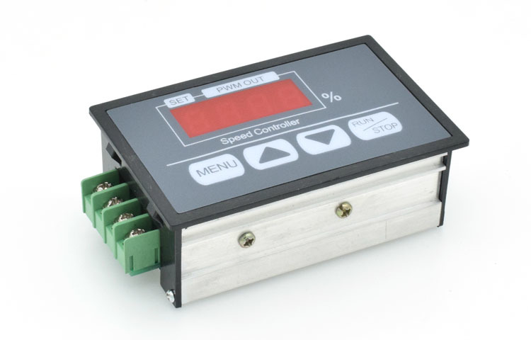 QA-26B 6-60V DC PWM LCD Regulátor Otáček pro Stejnosměrné Motory