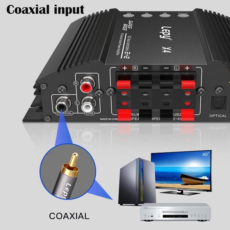 X4 Hi-Fi Amplifier 4x60W with Bluetooth