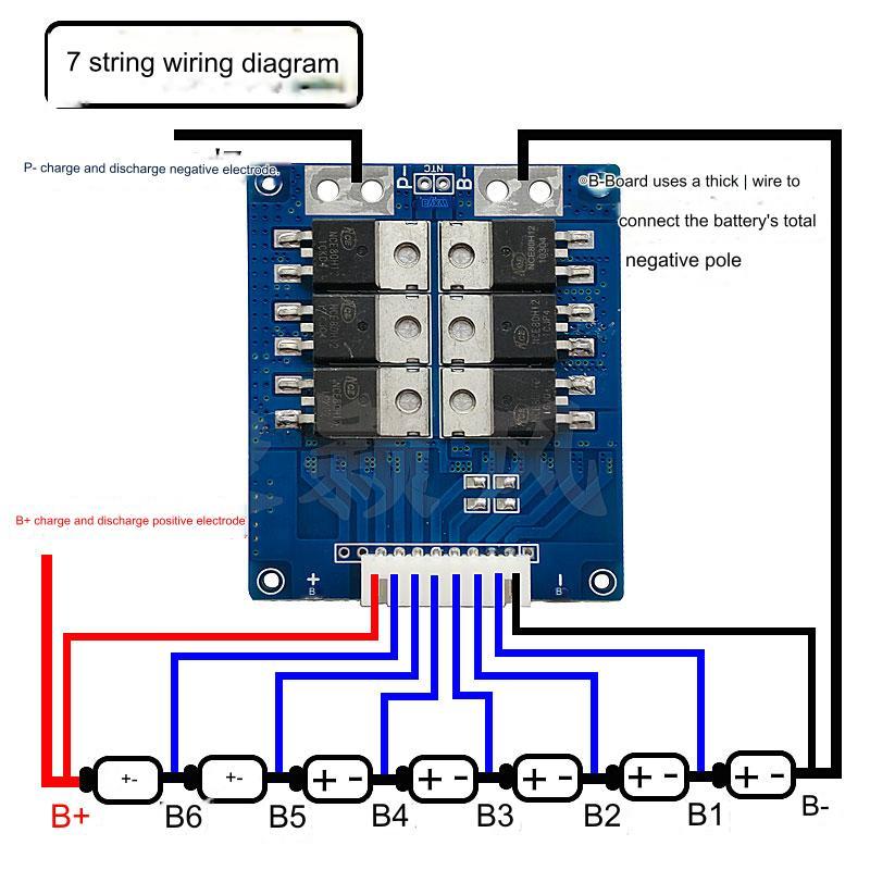 BMS 6--xS 18A pro Li-Ion články - Model: HXYP-6-9S-SH20TA 37.8V