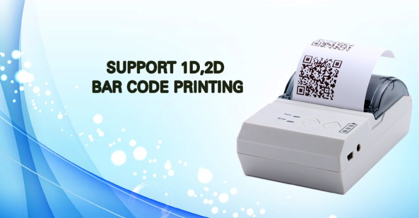 RGB-E200 58mm BT Mobilní tiskárna účtenek a čárových kódů