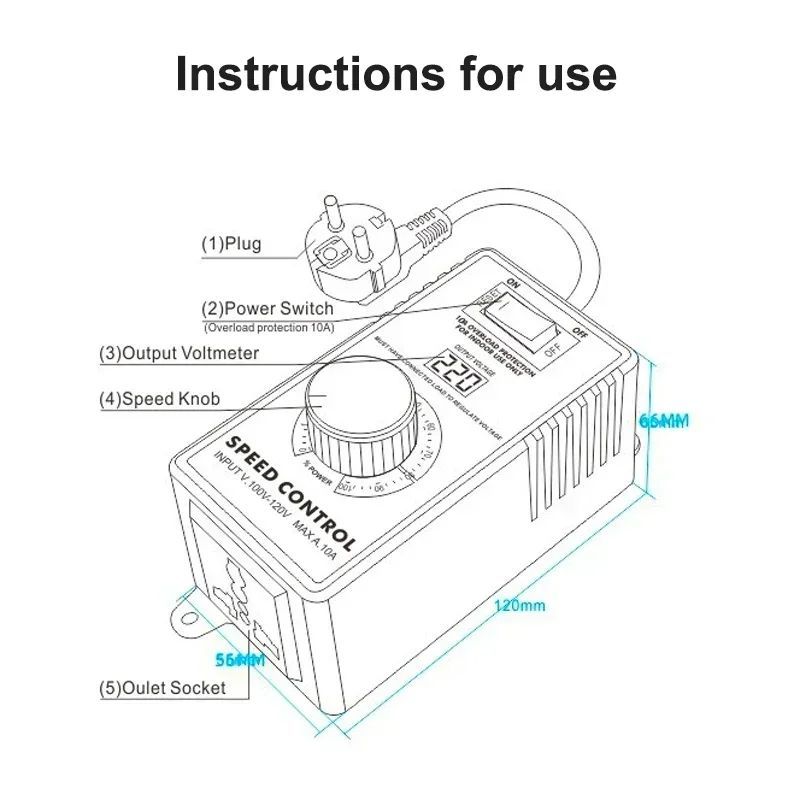DJ-SC40 AC Regulátor napětí 2200W