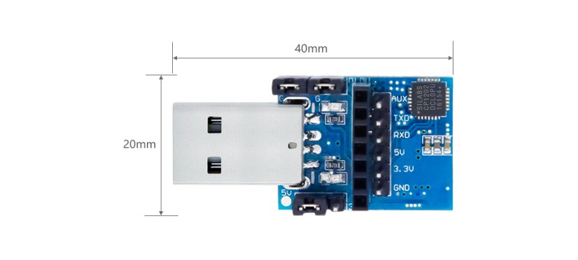 Převodník USB na UART TTL CP2102 pro LoRa