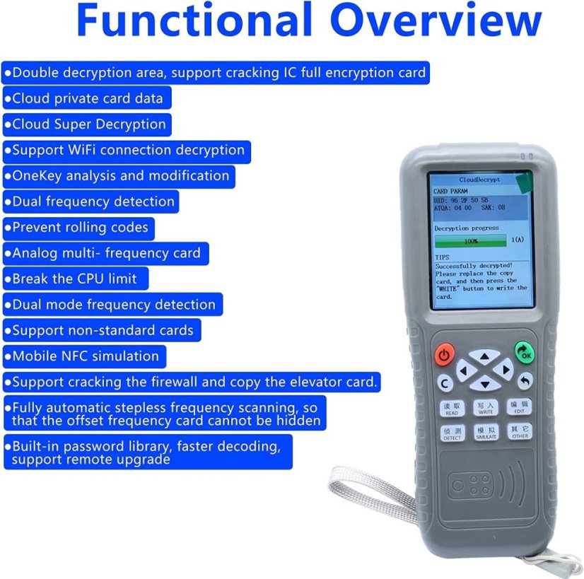 iCopy X100 - Ruční čtečka RFID čipů a karet