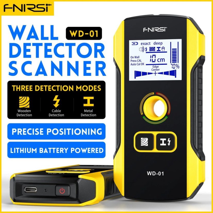 FNIRSI WD-01: Smart Wall Scanner and Metal Detector