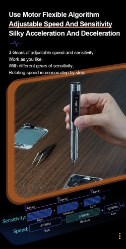 Inteligentní elektrický šroubovák MINIWARE ES15s s řízením pohybu