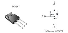 IRFP460A N-MOSFET 500V, 20A, 125W, 0.27 ohm, TO-247AC - Silikónový tranzistor