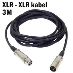 TS-C3II Microphone Cable XLR Male/Female 3m
