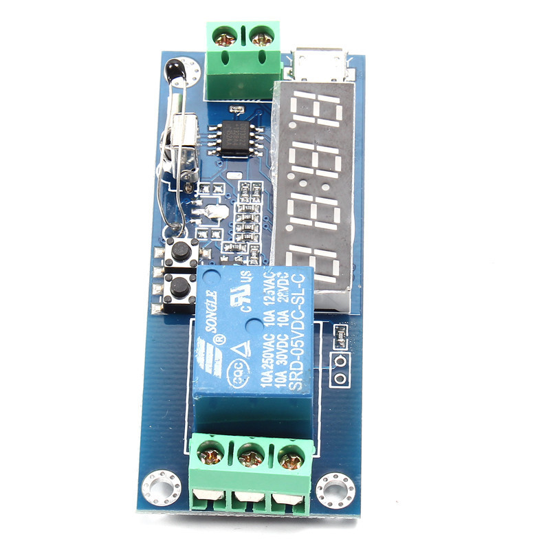 ICSE002A Programovatelný Časovač s Relé a Zpožděním 7-18V