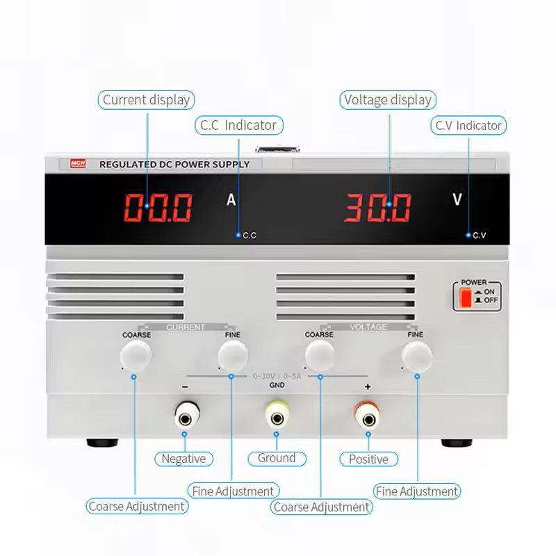 MCH lineární DC napájecí zdroj, jednokanálový, 30V