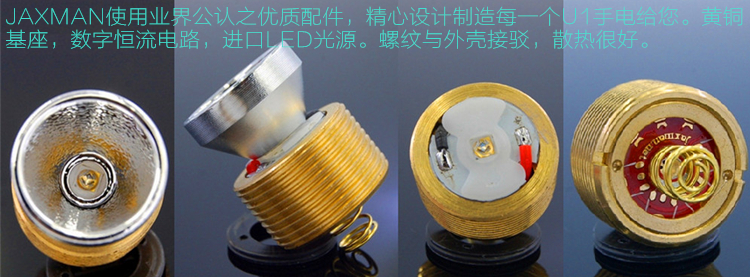 JAXMAN U1c 365nm UV LED Svítilna s Filtr ZWB2
