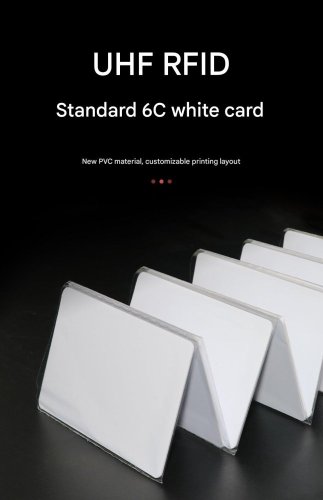 UHF RFID 915MHz ISO 18000-6C bezpečnostní karta