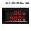 Digital Ammeter/Voltmeter YB27VA 0-100V DC - Rated load current: 100A