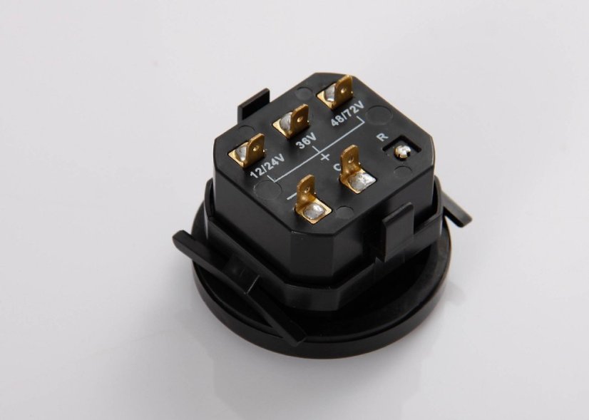 Digitální indikátor stavu baterie RL-BI002 pro 12V, 24V, 36V, 48V a 72V