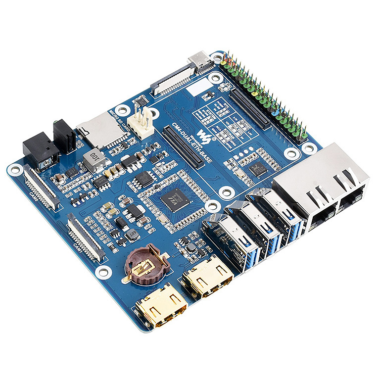 CM4-DUAL-ETH-BASE Raspberry Pi Compute Module 4 base board