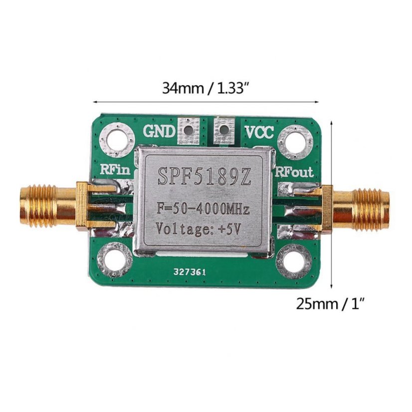 SPF5189 Zesilovač signálu RF 50-4000MHz LNA Deska HF VHF/UHF Ham Radio
