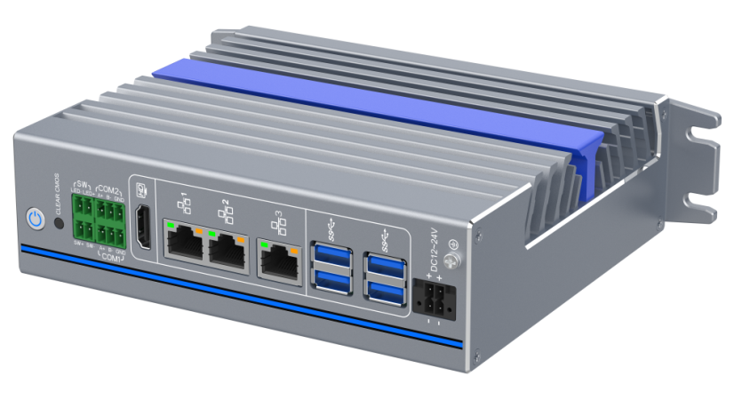 IEXP-312 průmyslové PC, Intel N97, 3× LAN, bez ventilátoru, DIN lišta