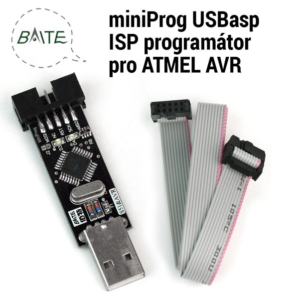 S51-ASP miniProg USBasp ISP programátor pro ATMEL AVR s ATmega8