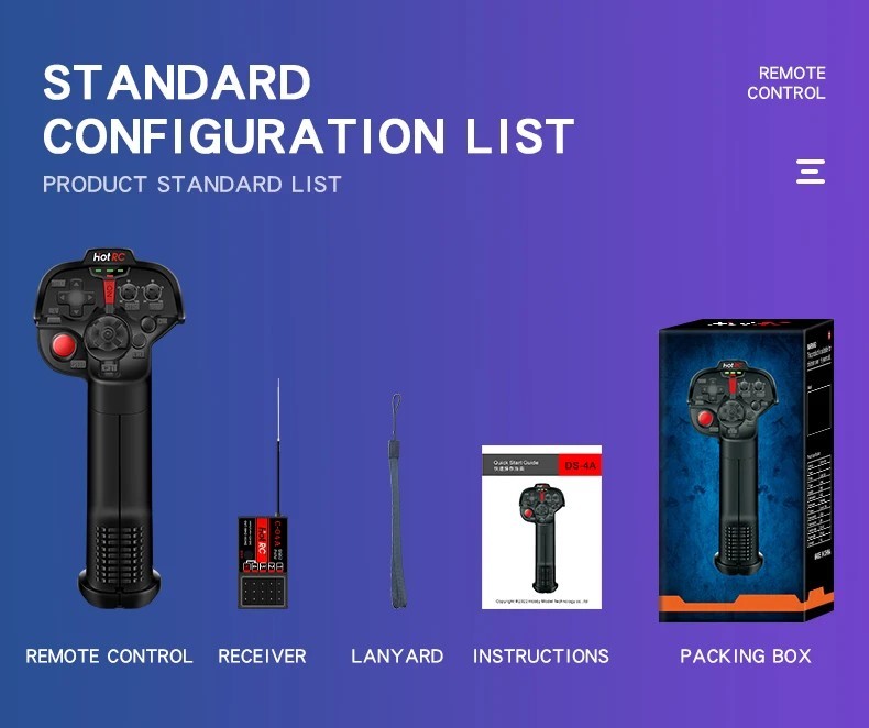 HotRC DS4A - 4-Channel 2.4GHz Remote Control