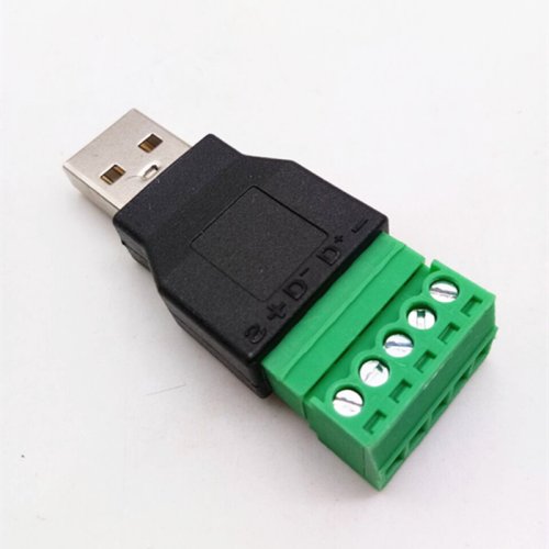 USB A na svorkovnici 5pin, šroubová svorka, adapter