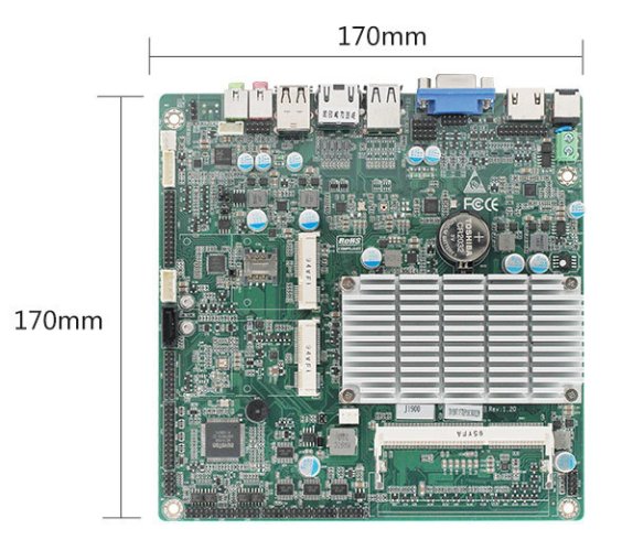 TOP19C J1900 Mini-ITX Průmyslová Základní Deska SBC