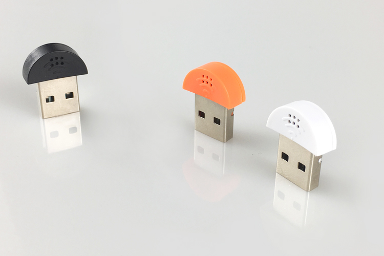 MC-1UN0 mini USB mikrofon černý