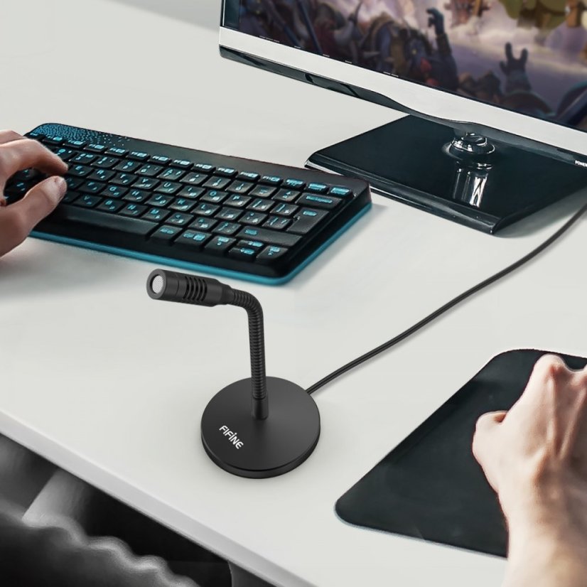 K050 USB Mikrofon pro PC s vysokou kvalitou zvuku