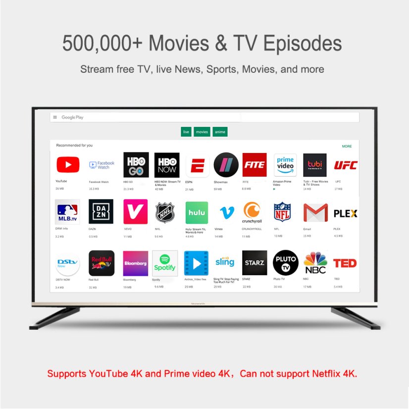 KM1 classic 2/16GB Android TV Box - Google Certified, S905X3