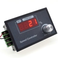 Regulátor otáček QA-26C 6-60V DC PWM s LCD displejem