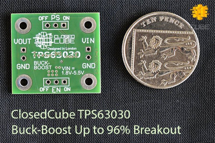 TPS63030 spínací Buck-Boost regulátor s až 96% účinností