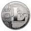 Jedna stříbrná mince litecoinu 40mm