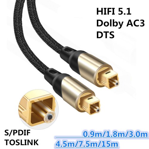 Ce-link 2751 Toslink SPDIF kabel - Metal - Délka: 1m