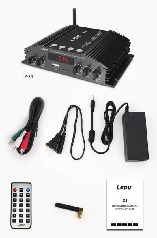 X4 Hi-Fi zosilňovač 4x60W, BT