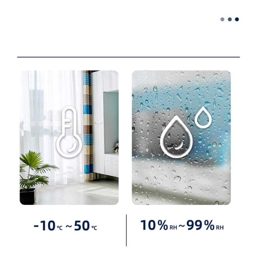 Deli 8845 Domácí mini teploměr a vlhkoměr 2v1