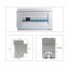 D52-2042 100A LED digitální ampérmetr/voltmetr DIN AC - Rozsah měření teploty: 80-300V